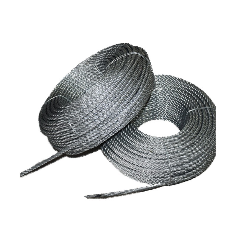 6 x 12+FC & 6 x 24+FC Galvanized Steel Wire Rope